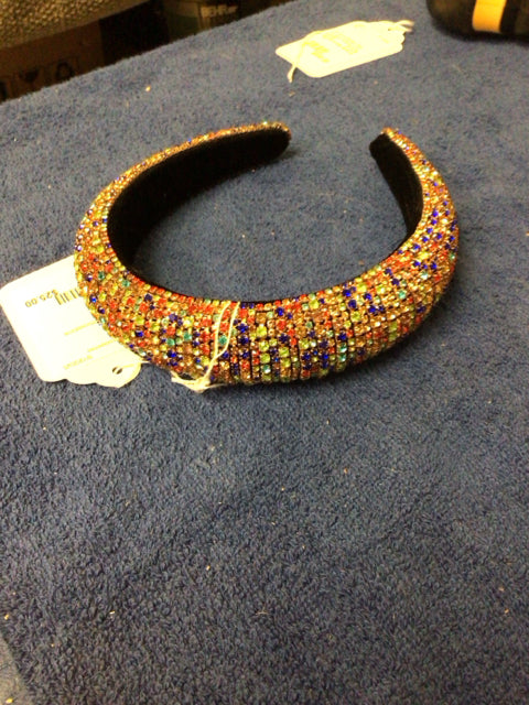 Multi Color Rhinestone Headband