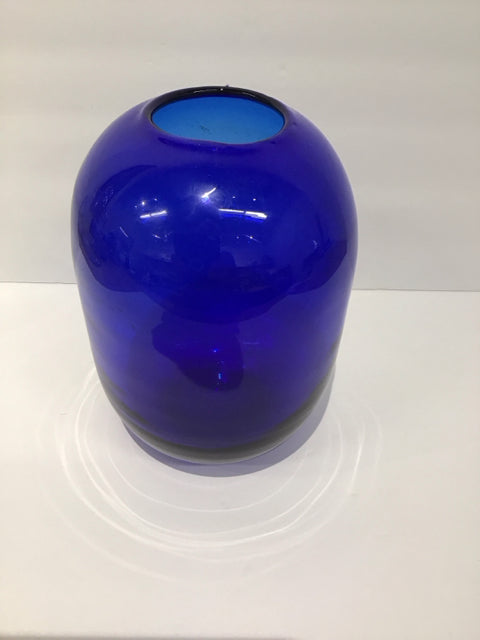 9" Cobalt Blue Glass Vase