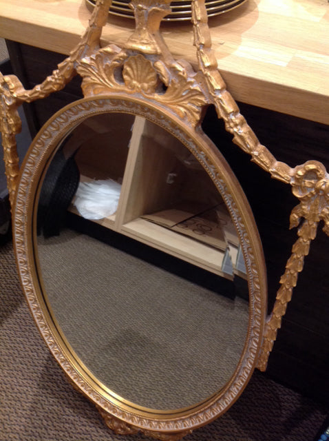 Mirror- 23" X 41" Ornate Gold