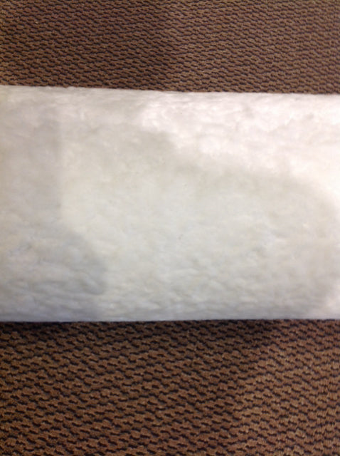 Pillow- 30" White Faux Fur Bolster