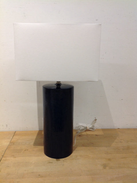 Restoration Hardware Blue Ceramic Lamp w/Shade