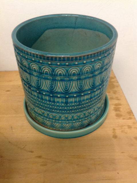 Planter- 8" Green Pottery