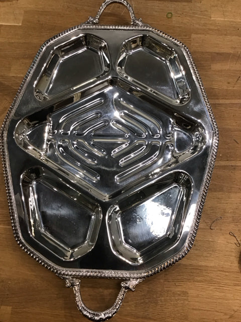 28.5" 1930 Sheffield Divided Tray