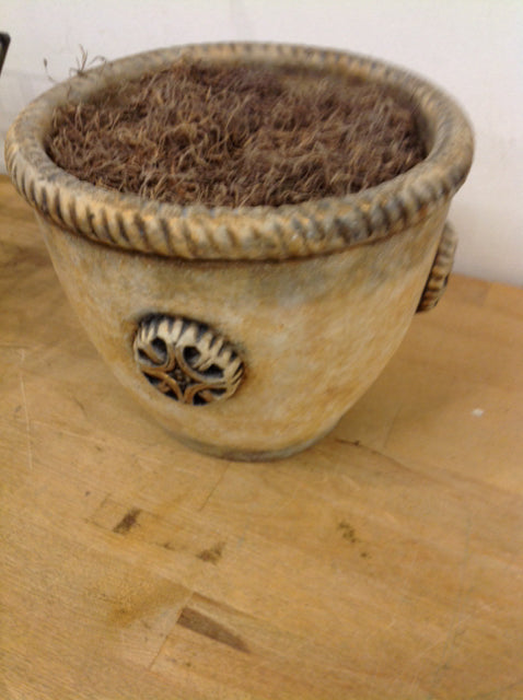 Planter- 8" Aged Rustic Pottery