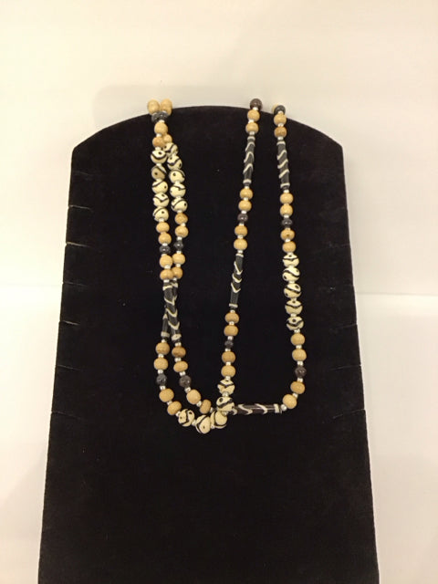 Brown/Tan Beaded Necklace