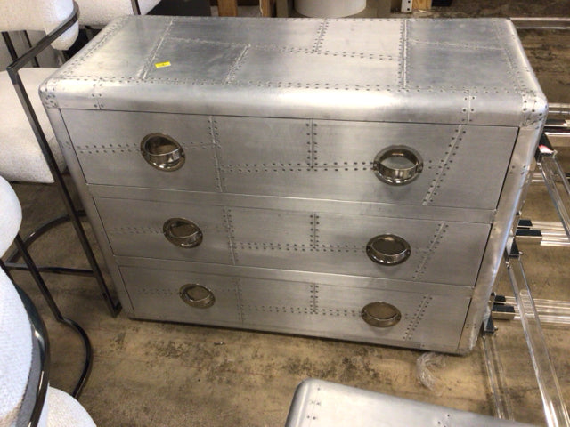 AS-IS Restoration Hardware Aviator Three Drawer Chest(Top Scratched)