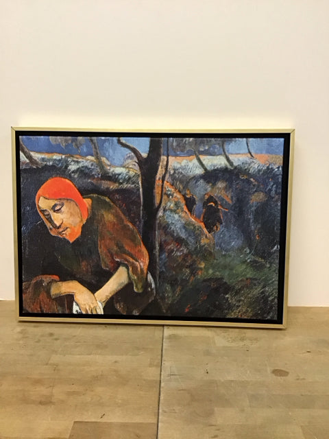 26x18 Framed "Christ & the Garden of Olives" Print Gauguin