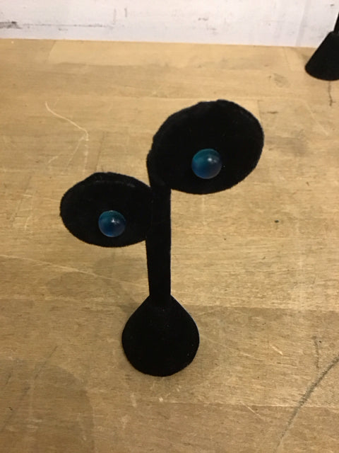 Teal Glass Stud Earrings