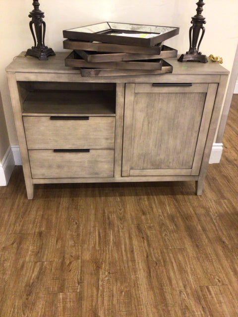 Macys Grey Two Darwer/One Door Buffet