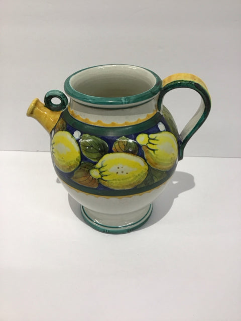 8" Ceramic Tea Pot w/Lemon Decor