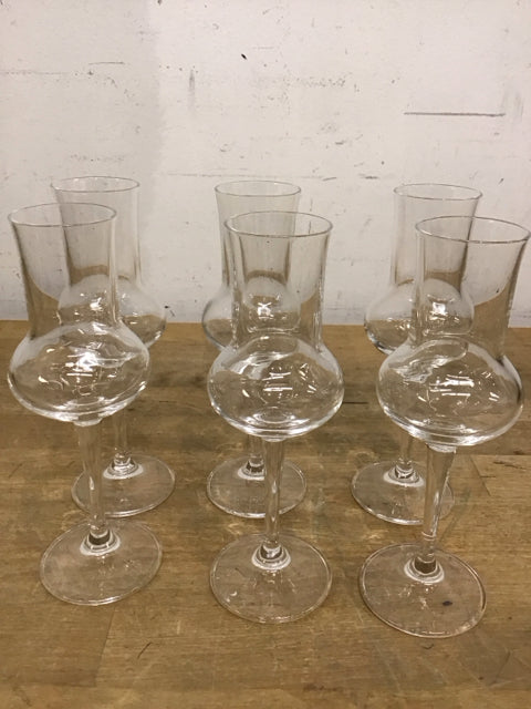 6.5" Set Of 6 Cordial Glasses