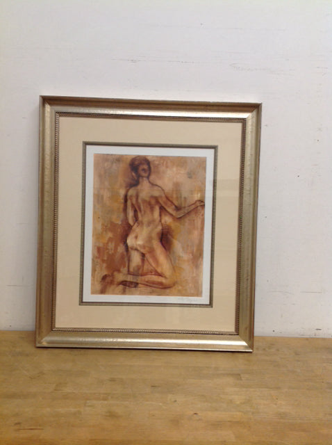 34.5x30 Abstract Woman SN Giclee on Canvas