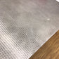 As-IS Arhaus Silver Hammered Top Metal Dining Table(Marks/Scratches On Top)