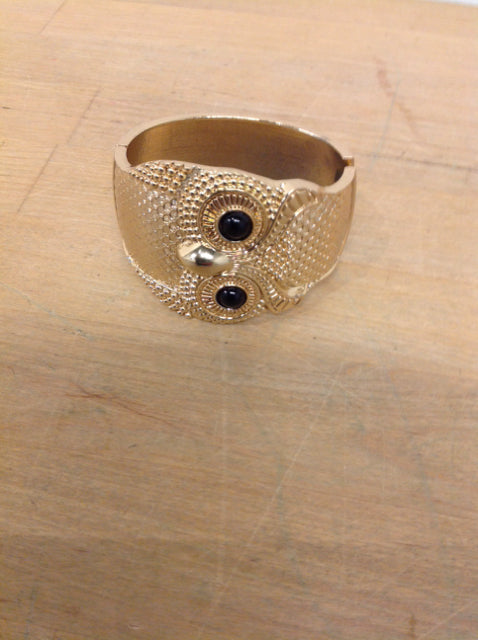 Bracelet- Gold Stone Cuff