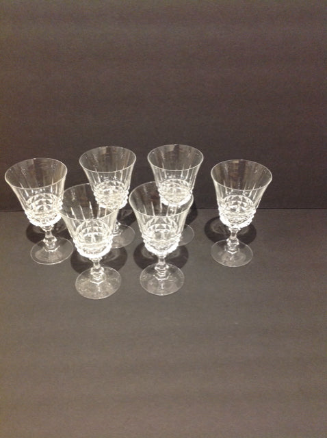 Set/6 Cristal d'Arques Durand Wine Glasses