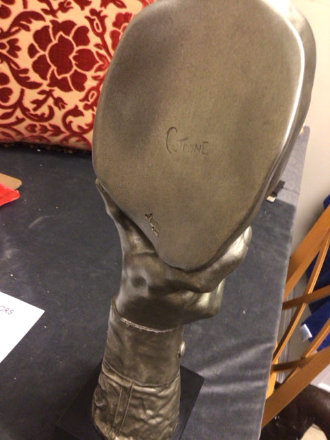 20" John Cutrone Signed Made By Austin Productions ("Golden Moment") Sculpture