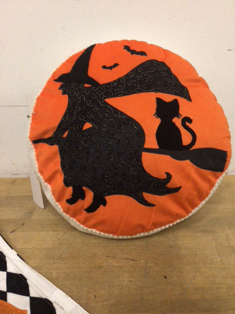 Round Witch Pillow