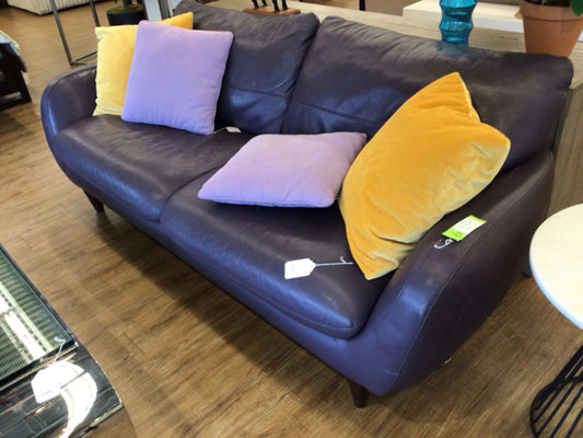 Italsofa Purple Leather Sofa
