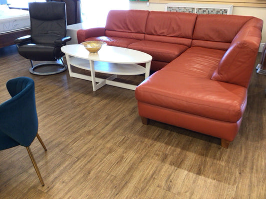 Italsofa Sleeper Orange Two PC Sectional