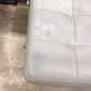 AS-IS Williams & Sanoma James Grey Leather Chair & Ottoman(Ottoman Discolor)