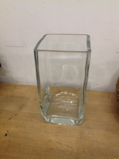 Vase- 10" Clear Glass