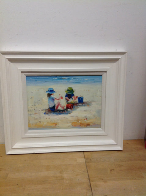 20.5"x24" Seaside Innocense Framed Art