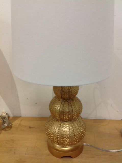 23" Gold Resin Lamp
