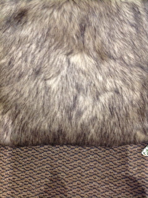 Pillow- 18" Brown Faux Fur