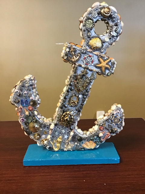18"x11" "Del Mar" Anchor Sculpture By Susan David