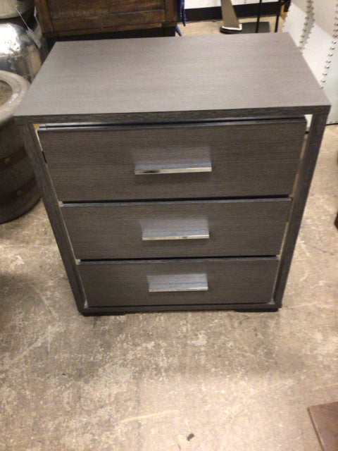 29.6" X 26.42" X 18.35" Acme Furniture Escher Grey Three Drawer Nightstand