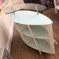 White Gloss Glass Top Bar