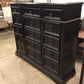 Havertys Black 15 Drawer Dresser