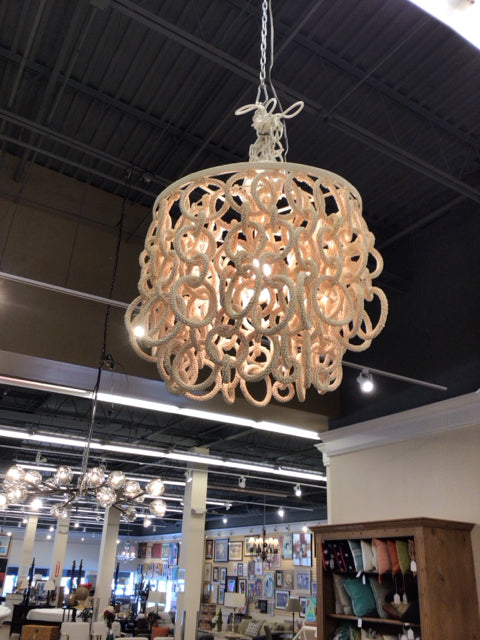 24" X 24.5" Serena & Lily Del Sur Chandelier