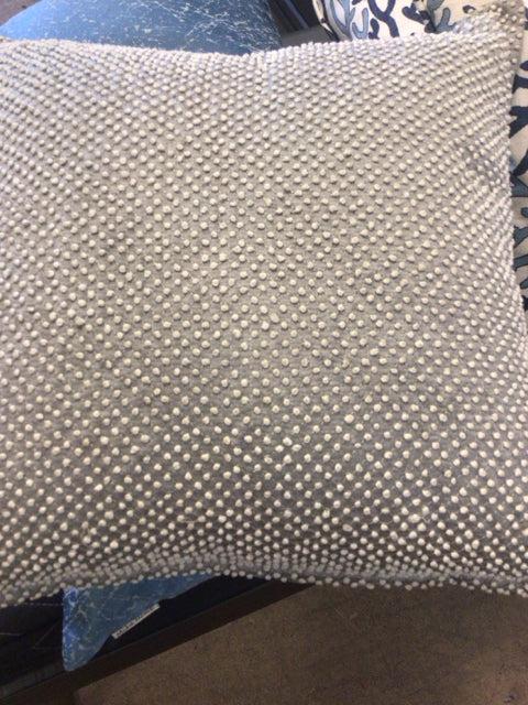 Grey Cream Pebble Pillow