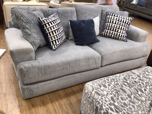 City Furniture Grey Fabric Sofa