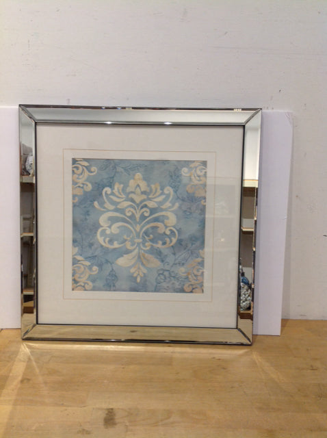 20.5" Square Framed Medallion Print on Paper