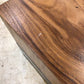 AS-IS 24" Square Wood & Metal End Table(Top Has Scratch)