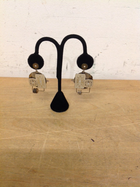 Watch Parts Dangle Earrings