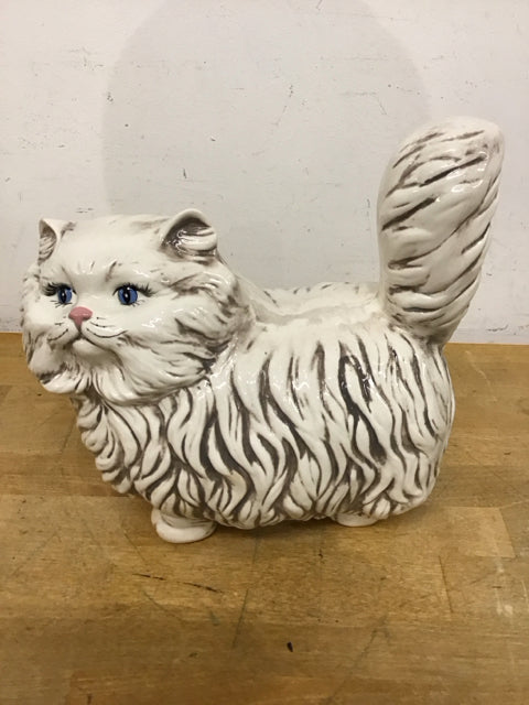 10" Ceramic Persian Cat Figurine
