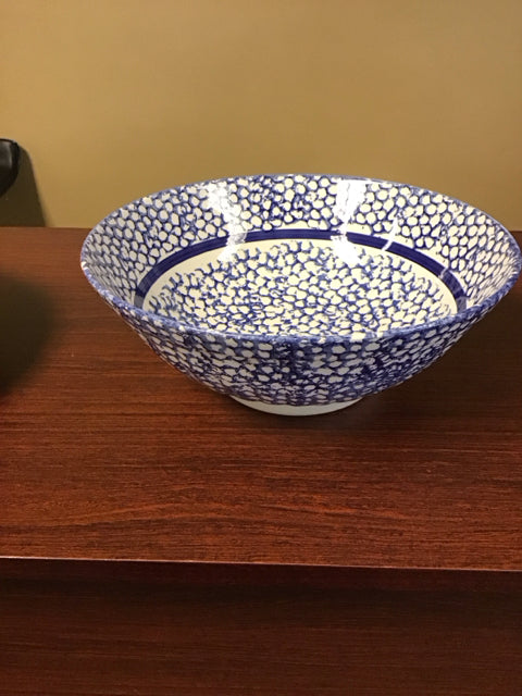 12" La Primula Blue/White Pasta Bowl