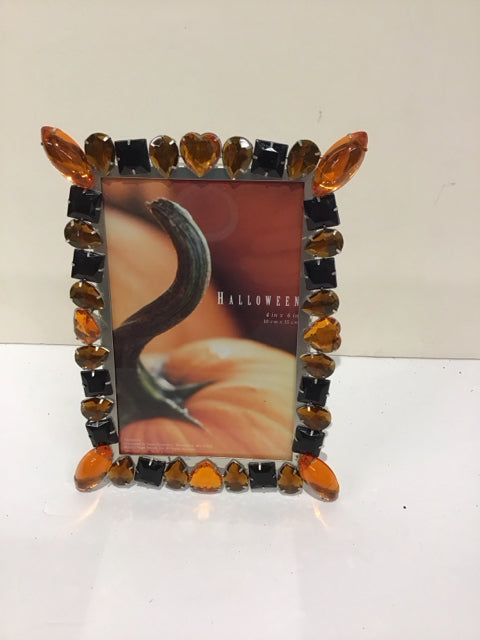 4x6 Black/Gold Bead Picture Frame