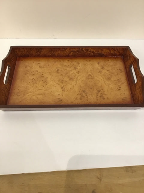 10x17 Burled Wood Tray