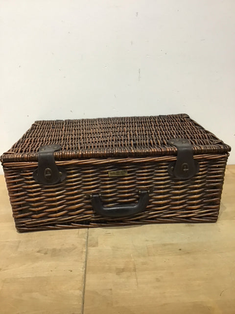 21"x15" Woven Suitcase Basket