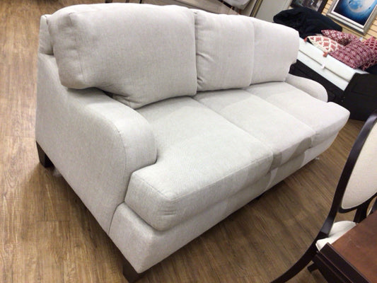 Bernhardt (?) Custom Grey Fabric Three Seat Sofa