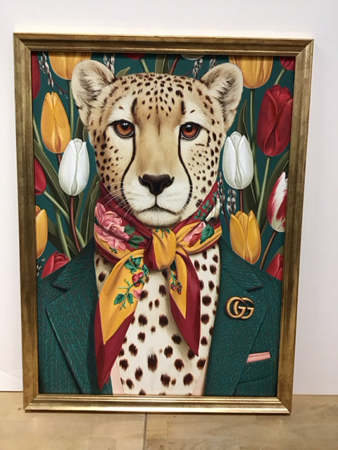 Framed Gucci Leopard