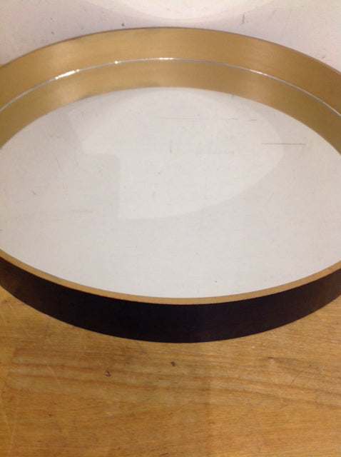 19" Blue & Gold Mirror / Tray