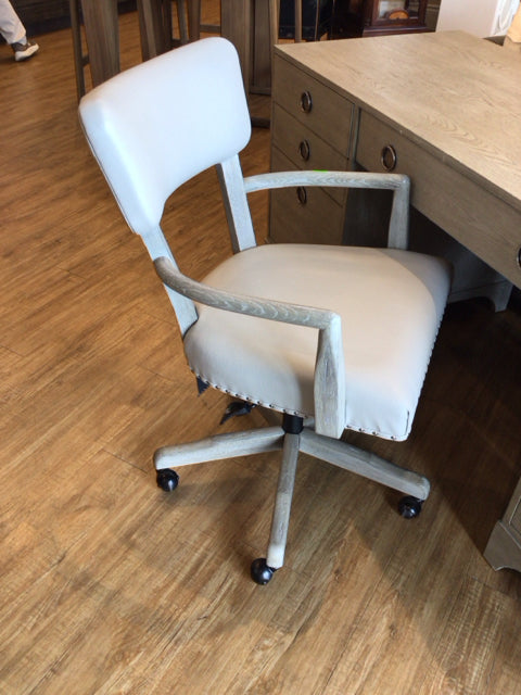 Macys Wood & Fabric Desk Chair