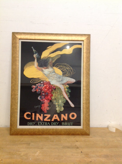 24x36 Framed Cinzano Poster