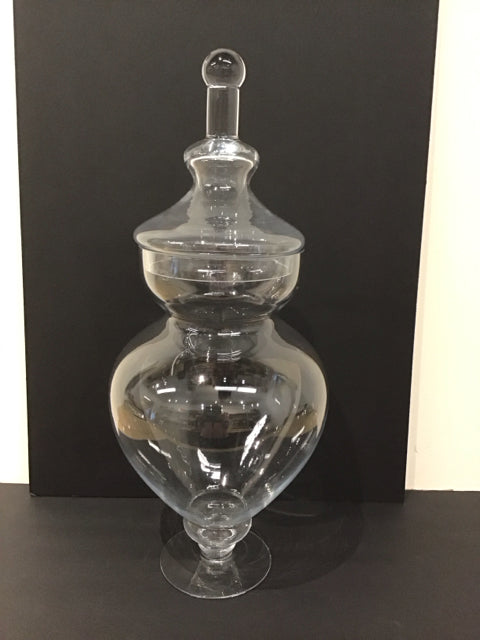 22" Glass Canister w/Pedestal