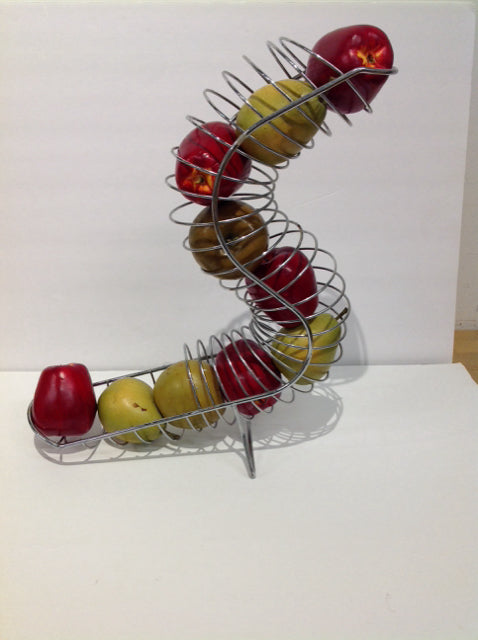 18" Metal Fruit Display w/Faux Fruit
